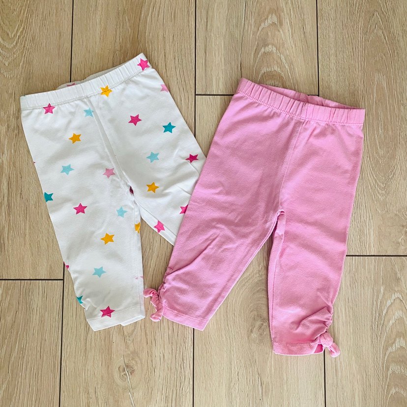 Pastel Renkli Bebek Kız Tayt Seti - Görsel 2