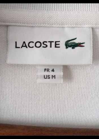 Lacoste Beyaz Fermuarlı Sweatshirt - Görsel 4