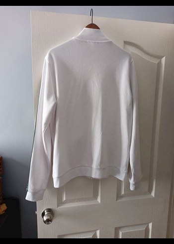 Lacoste Beyaz Fermuarlı Sweatshirt - Görsel 2