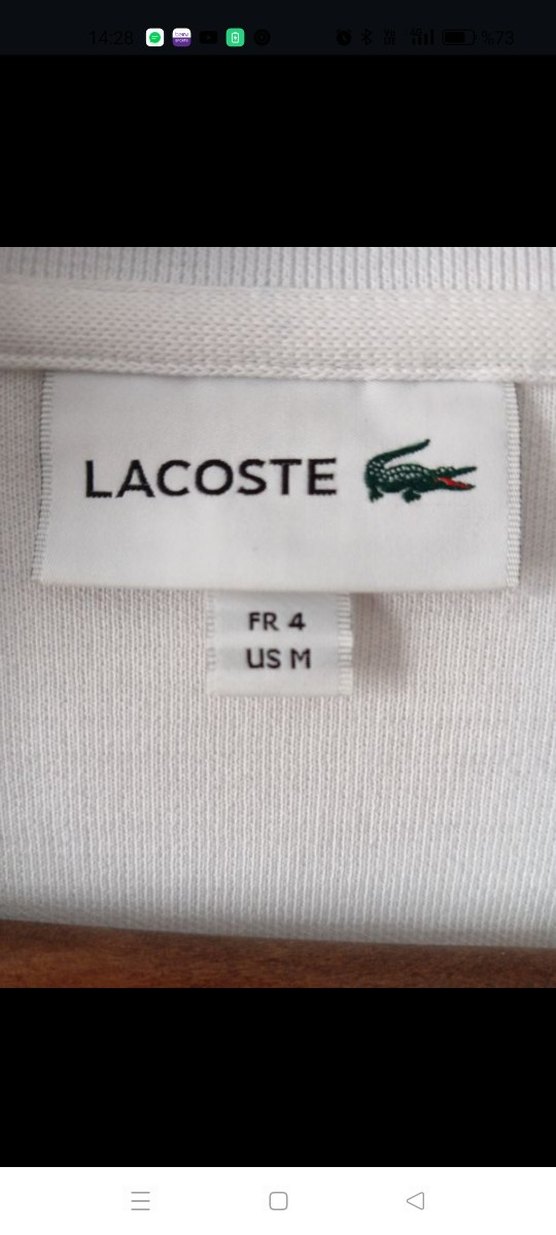 Lacoste Beyaz Fermuarlı Sweatshirt - Görsel 4