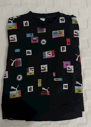 Puma Çok Renkli Baskılı Oversize Sweatshirt