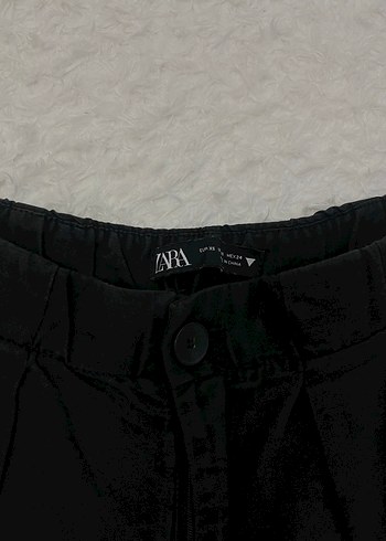xs Beden siyah Renk Zara Keten Karışımlı Pantolon