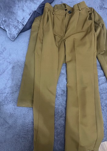 Trendyol & Milla Kahverengi Düğmeli Kadın Blazer Ceket ve pantolon