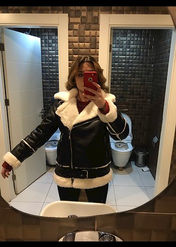 Stradivarüs marka yünlü ceket - Görsel 4