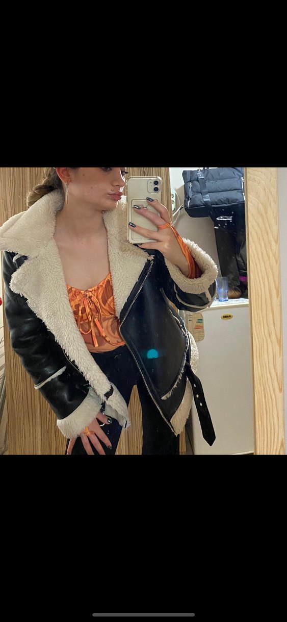 Stradivarüs marka yünlü ceket - Görsel 3