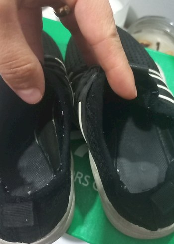 Erkek Siyah Spor Ayakkabı Bağcıkları - Görsel 3