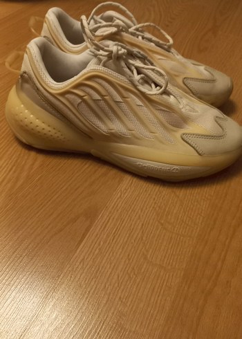 Bej Bağcıklı Kadın Spor Ayakkabı - Görsel 7