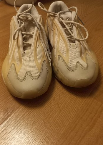 Bej Bağcıklı Kadın Spor Ayakkabı - Görsel 5