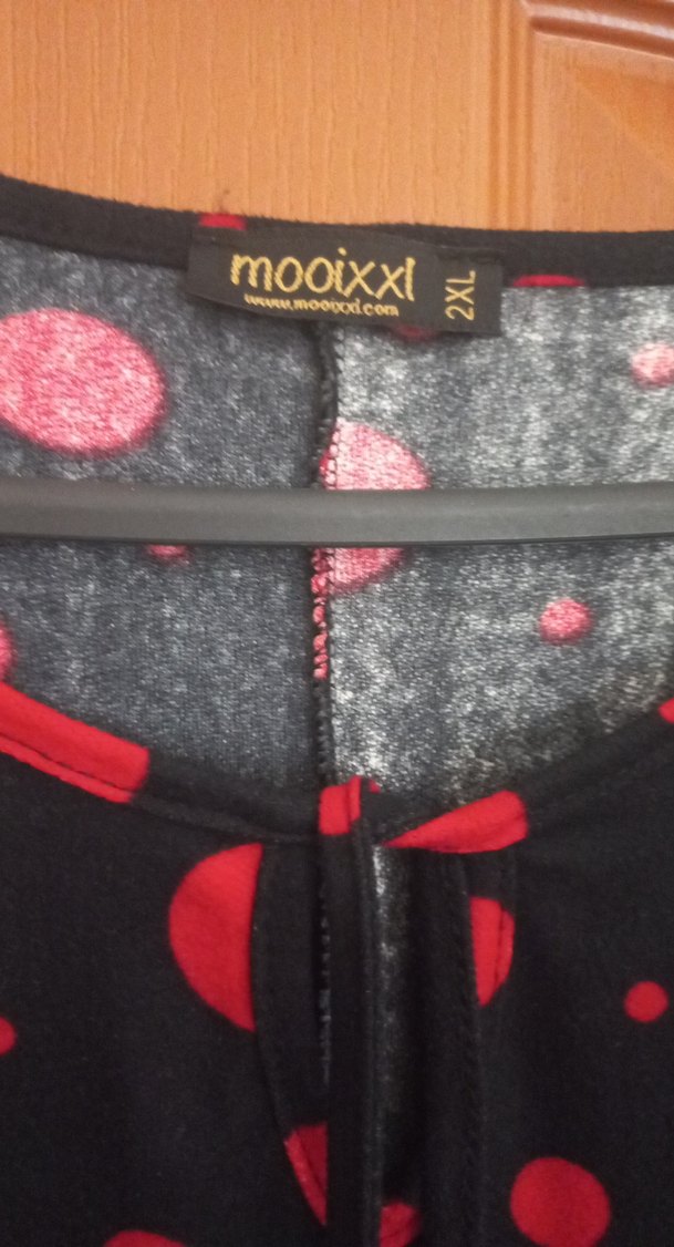 Kırmızı Puantiyeli Uzun Bohem Elbise - Görsel 4