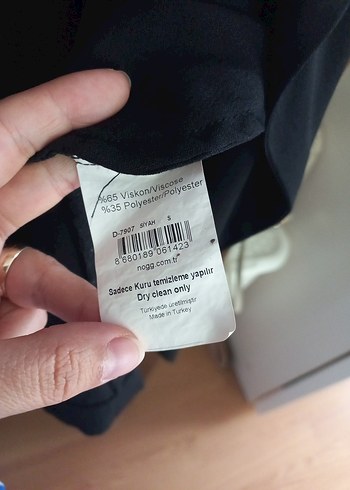 Siyah Uzun Drapeli Kadın Tunik - Görsel 4