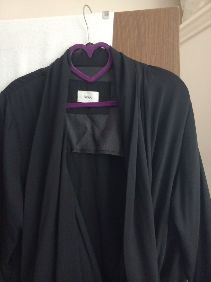 Siyah Uzun Drapeli Kadın Tunik - Görsel 2