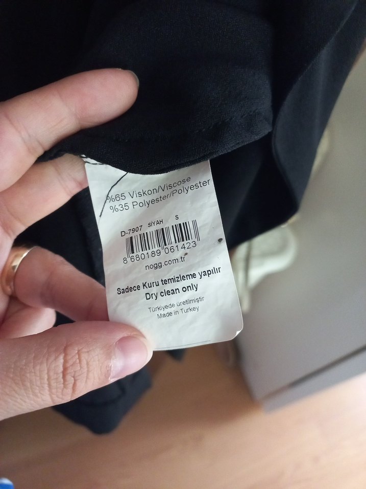 Siyah Uzun Drapeli Kadın Tunik - Görsel 4