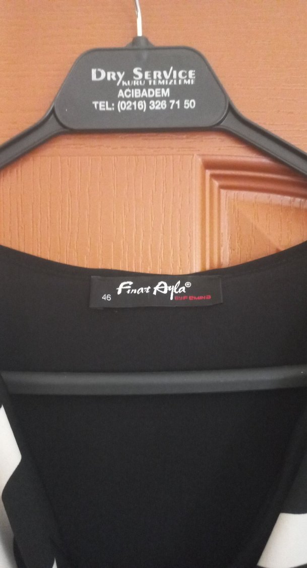 Siyah Beyaz Çizgili Uzun Kadın Elbise - Görsel 3