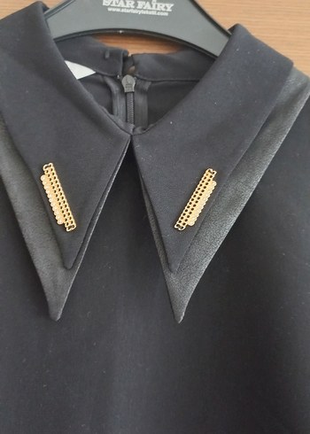 Siyah Düğmeli Kadın Gömlek - Görsel 2