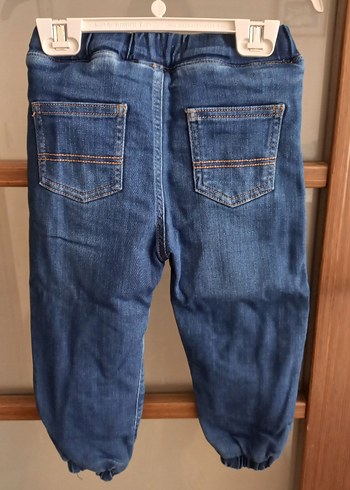 Erkek Çocuk Gri Mavi Bol Kesim Kot Pantolon - Görsel 3