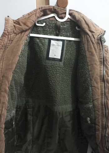 Düğmeli Erkek Haki Midi parka - Görsel 2