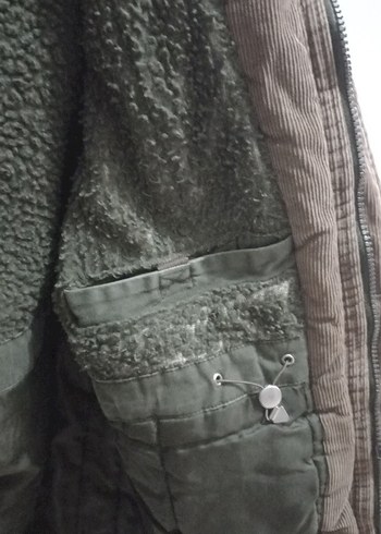 Düğmeli Erkek Haki Midi parka - Görsel 4