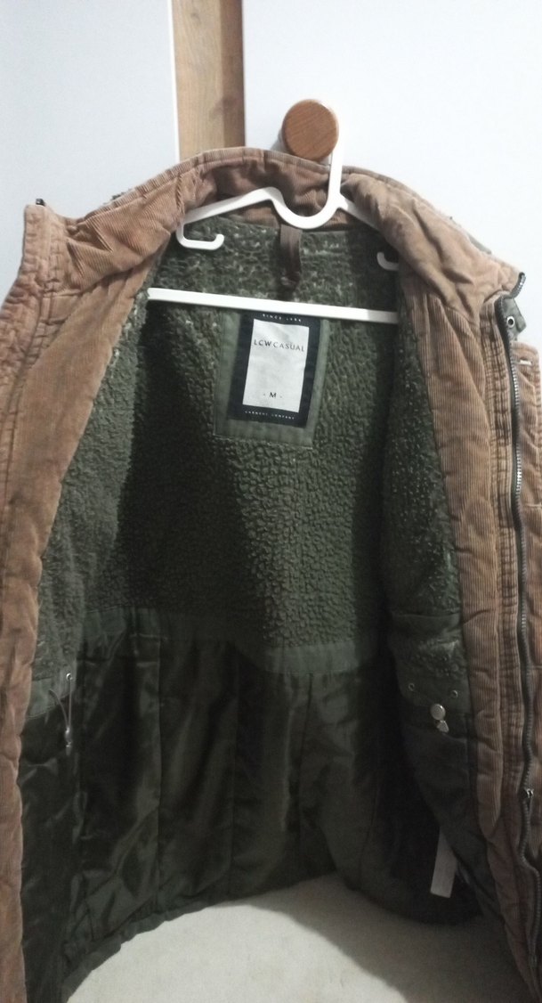 Düğmeli Erkek Haki Midi parka - Görsel 2