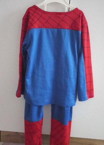 Örümcek Desenli Kırmızı Mavi Çocuk Kostümü - Görsel 3