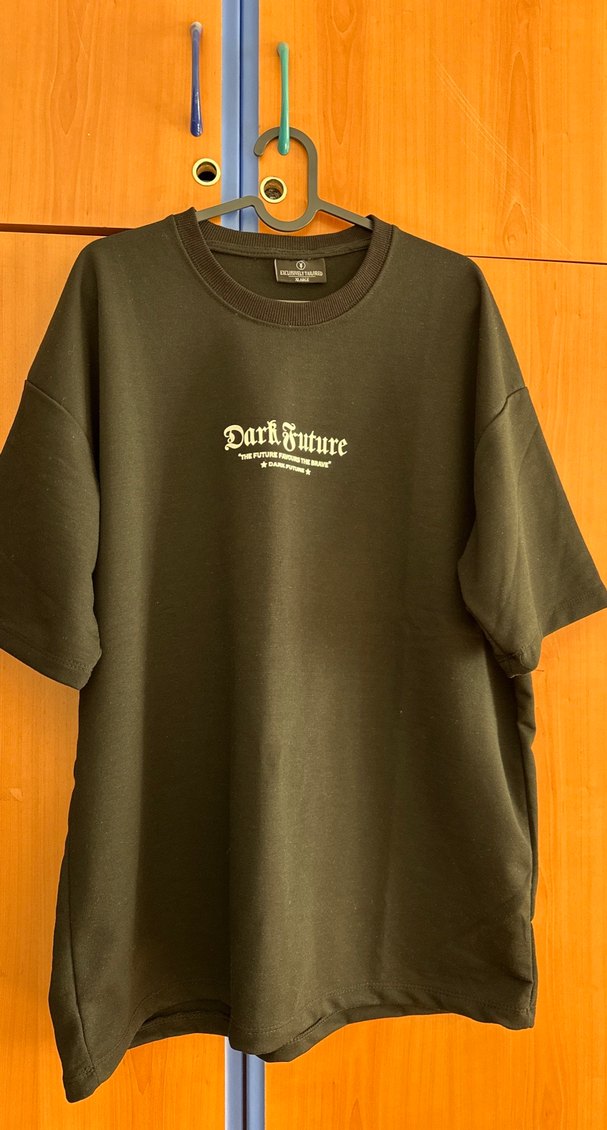 unisex dark future kısa kollu tişört tshirt ender oversize - Görsel 3