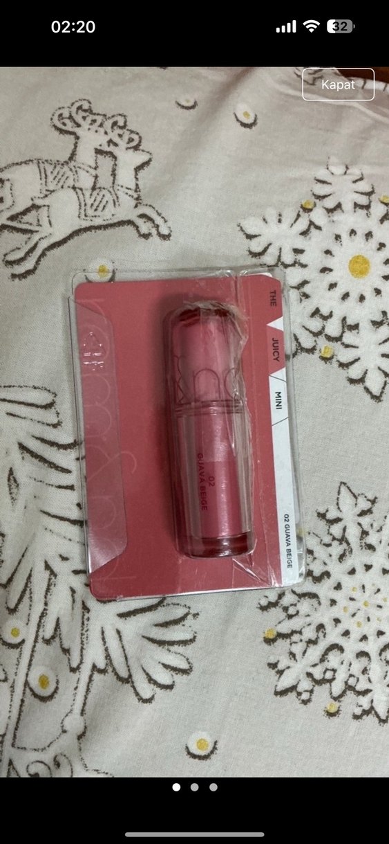 romand rom&nd mini tint 02 guava beige tavşan dili pembe kore - Görsel 3