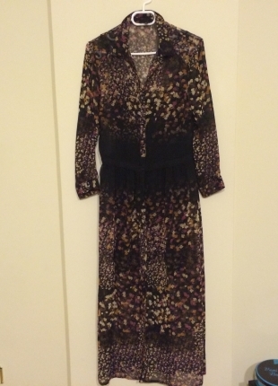 Bershka sifon cicekli elbise!!!!