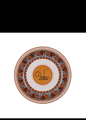 Arslantepe Hitit Aslanı Desenli Porselen Tabak 20 cm - Görsel 3