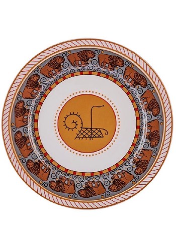 Arslantepe Hitit Aslanı Desenli Porselen Tabak 20 cm - Görsel 2