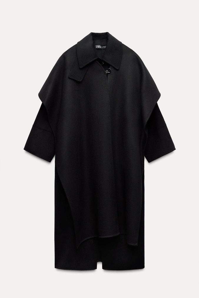 Siyah Midi Deri Kadın Kaban - Görsel 4