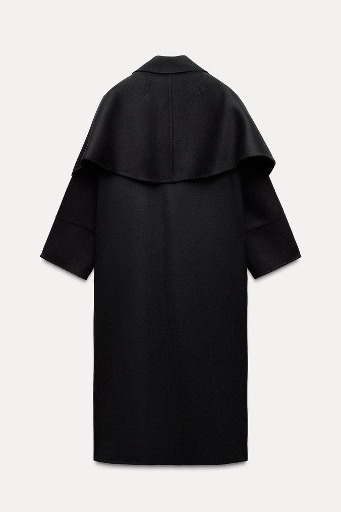 Siyah Midi Deri Kadın Kaban - Görsel 5