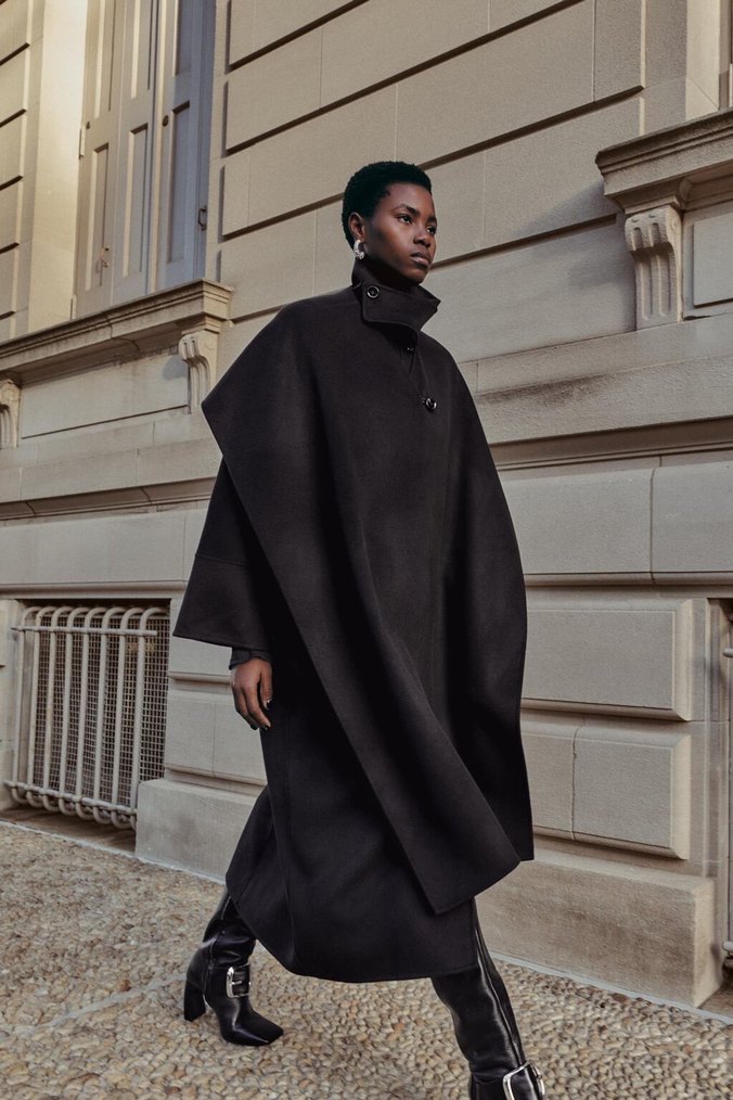 Siyah Midi Deri Kadın Kaban - Görsel 2