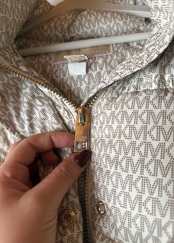 Bej Kadın Kürk Detaylı  Mont - Görsel 3