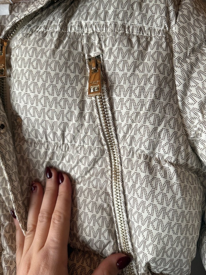 Bej Kadın Kürk Detaylı  Mont - Görsel 4