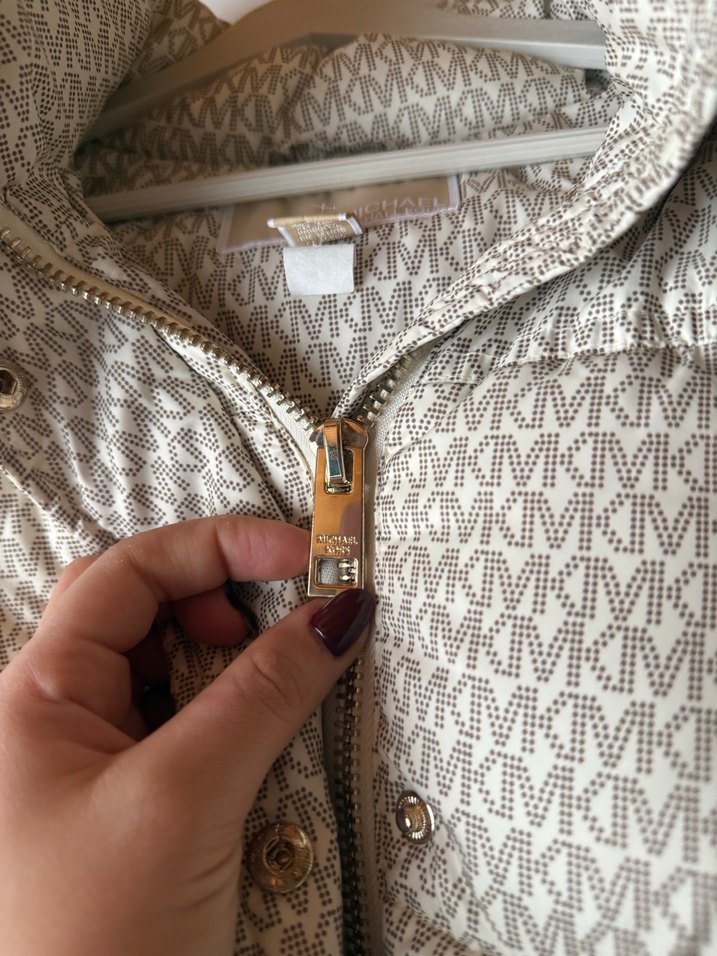 Bej Kadın Kürk Detaylı  Mont - Görsel 3