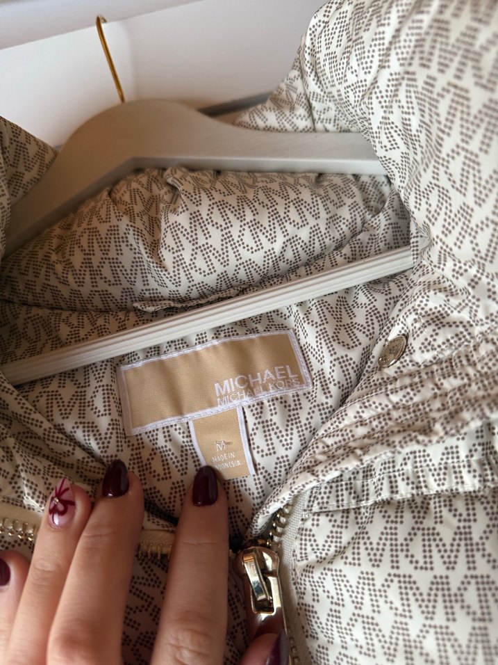 Bej Kadın Kürk Detaylı  Mont - Görsel 5