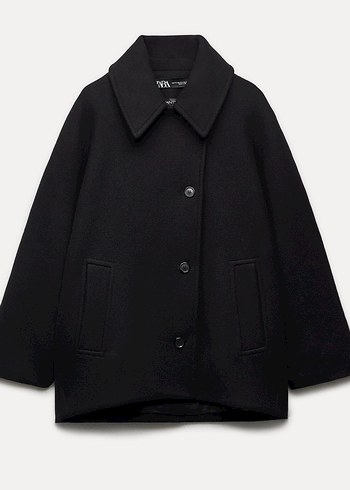 Kadın Siyah kaban - Görsel 2