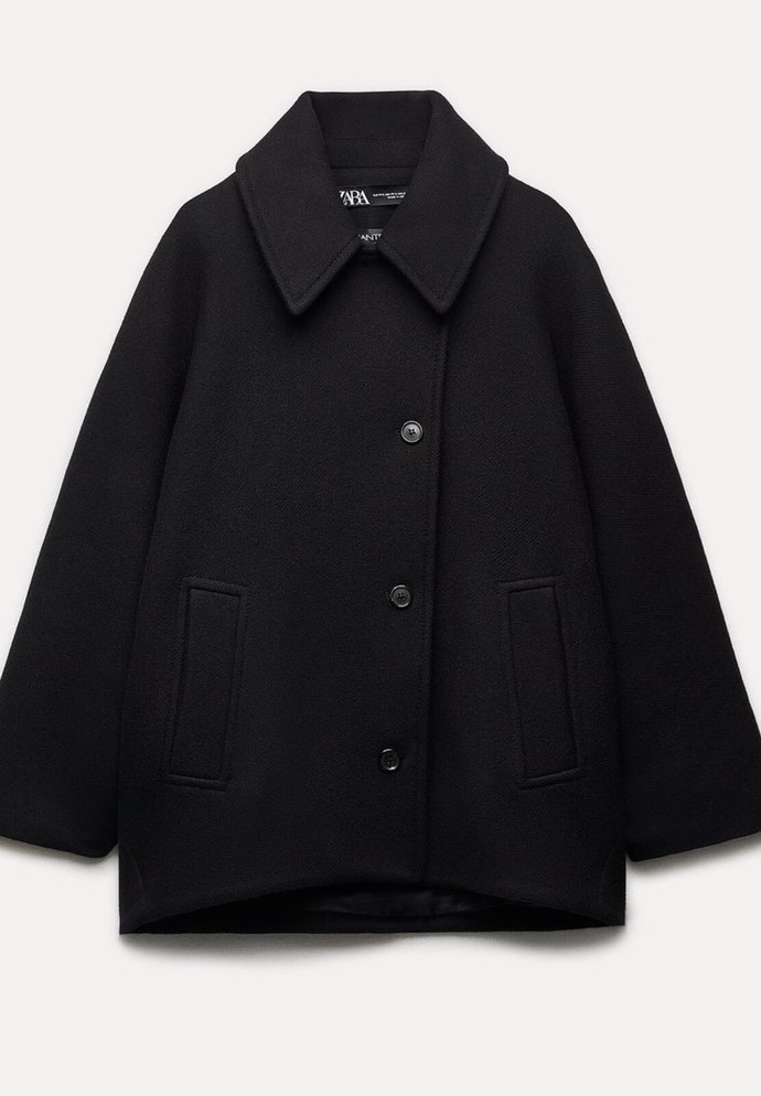 Kadın Siyah kaban - Görsel 2