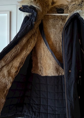 Kürk Detaylı Kadın Kışlık Mont - Görsel 4