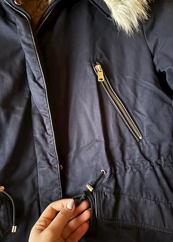 Kürk Detaylı Kadın Kışlık Mont - Görsel 2