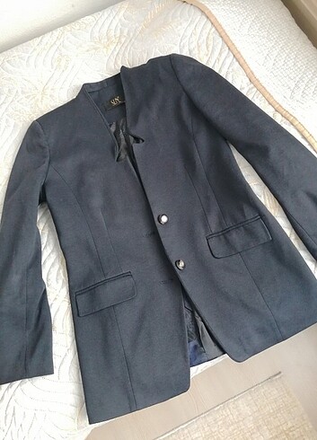 Lacivert kumaş ceket/blazer vatkalı 