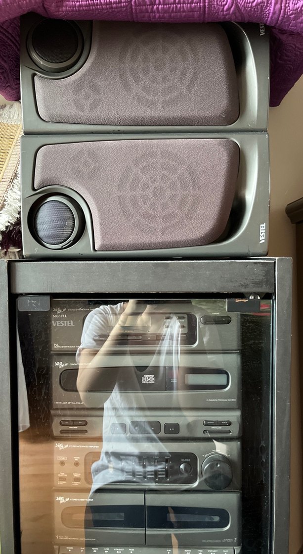 Vestel Gri Müzik Sistemi Vintage - Görsel 2