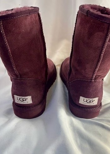 Bordo Kadın Süet UGG Botlar - Görsel 2