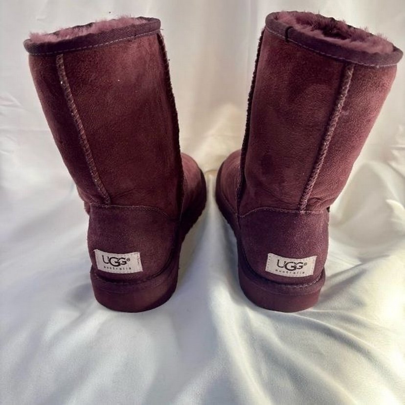 Bordo Kadın Süet UGG Botlar - Görsel 2