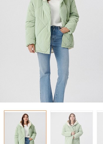 Kadın Kış Montu Mavi Marka 38 (yeni) - Görsel 2