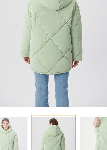 Kadın Kış Montu Mavi Marka 38 (yeni) - Görsel 5