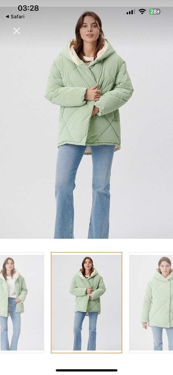 Kadın Kış Montu Mavi Marka 38 (yeni) - Görsel 4