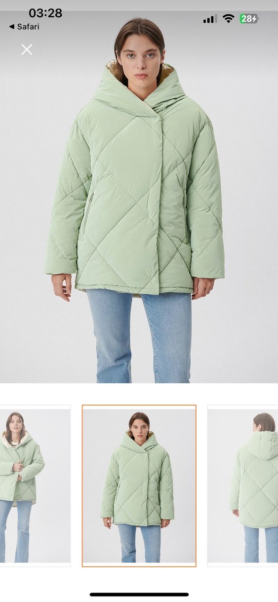 Kadın Kış Montu Mavi Marka 38 (yeni) - Görsel 3