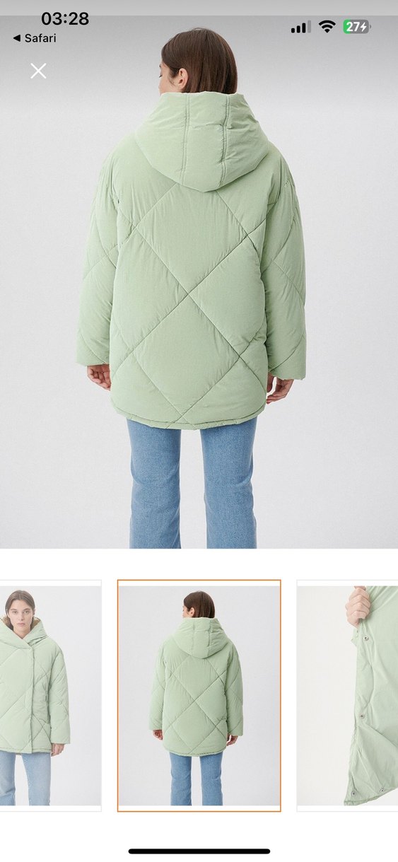 Kadın Kış Montu Mavi Marka 38 (yeni) - Görsel 5