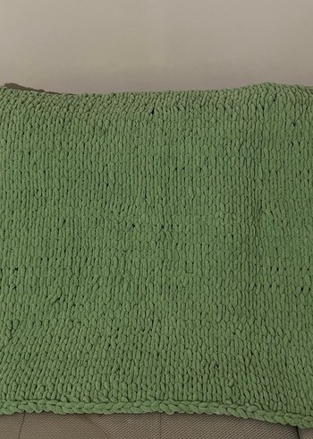 Yeşil Örgü Tv Battaniyesi - Görsel 2