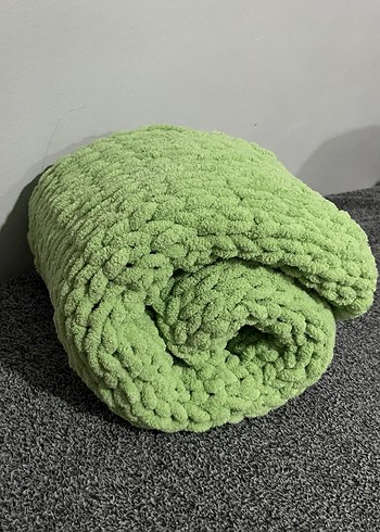 Yeşil Örgü Tv Battaniyesi - Görsel 4